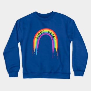 Happy Pride Rainbow Crewneck Sweatshirt